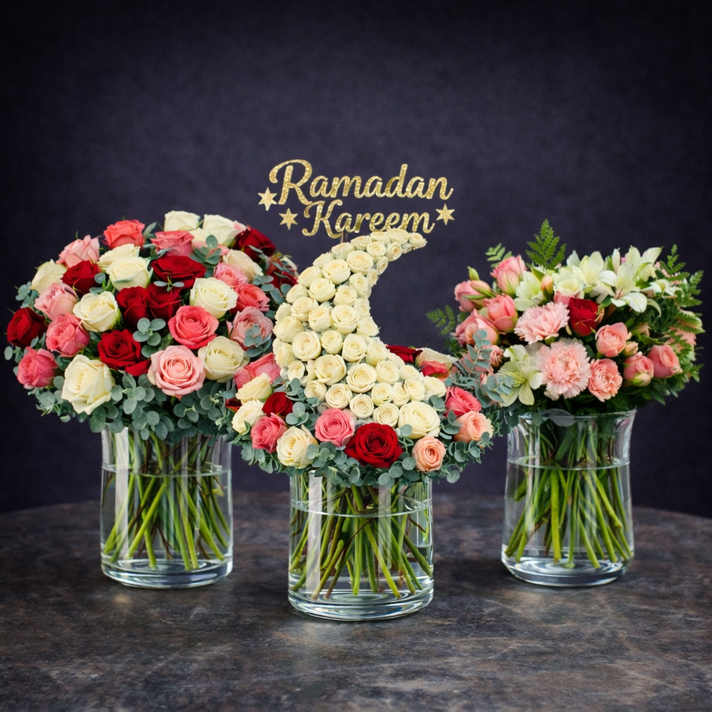 Ramadan Kareem Crescent Trio Collection