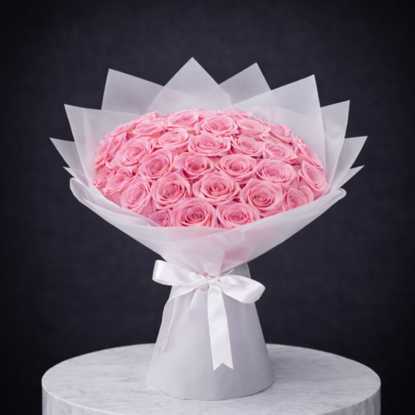 33 Pink Roses Bouquet - Flower